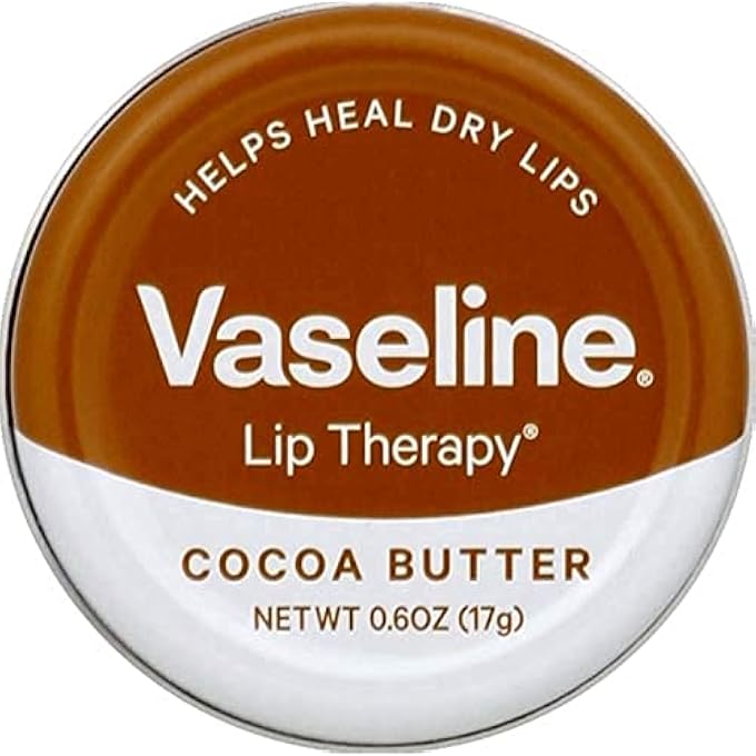 Vaseline LIP THERAPY BALM TIN - COCOA BUTTER, 0.6OZ - Image 1